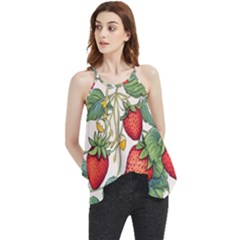 Strawberry-fruits Flowy Camisole Tank Top