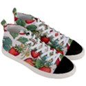 Strawberry-fruits Men s Mid-Top Canvas Sneakers View3