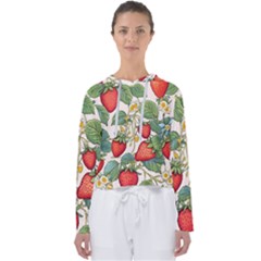 Strawberry-fruits Women s Slouchy Sweat