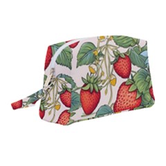 Strawberry-fruits Wristlet Pouch Bag (medium)