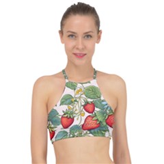 Strawberry-fruits Halter Bikini Top