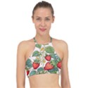 Strawberry-fruits Halter Bikini Top View1