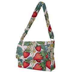 Strawberry-fruits Full Print Messenger Bag (l)