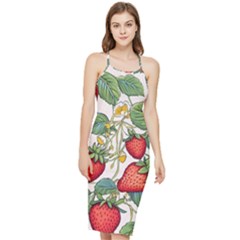 Strawberry-fruits Bodycon Cross Back Summer Dress