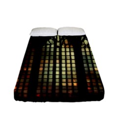 Stained Glass Window Gothic Fitted Sheet (full/ Double Size)