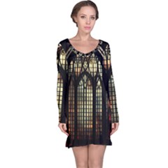 Stained Glass Window Gothic Long Sleeve Nightdress