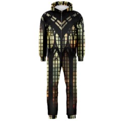 Stained Glass Window Gothic Hooded Jumpsuit (men)