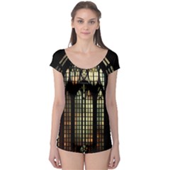 Stained Glass Window Gothic Boyleg Leotard 