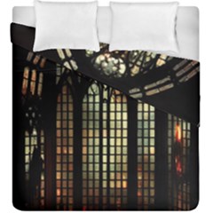 Stained Glass Window Gothic Duvet Cover Double Side (king Size)