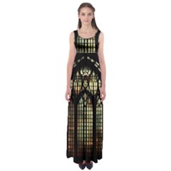 Stained Glass Window Gothic Empire Waist Maxi Dress