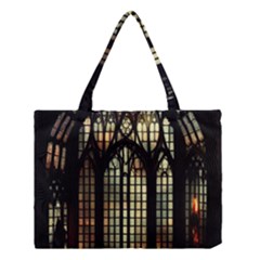 Stained Glass Window Gothic Medium Tote Bag by Maspions