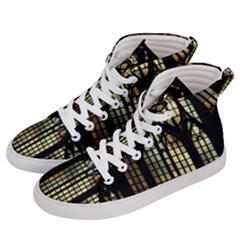 Stained Glass Window Gothic Men s Hi-top Skate Sneakers