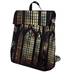 Stained Glass Window Gothic Flap Top Backpack