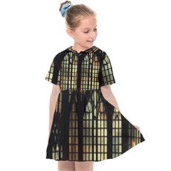 Stained Glass Window Gothic Kids  Sailor Dress by Maspions