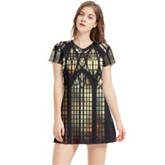 Stained Glass Window Gothic Women s Sports Skirt