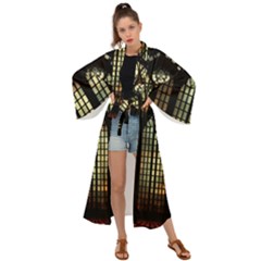 Stained Glass Window Gothic Maxi Kimono by Maspions