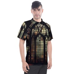 Stained Glass Window Gothic Men s Polo T-shirt by Maspions