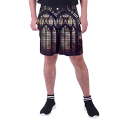 Stained Glass Window Gothic Men s Pocket Shorts