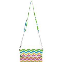 Chevron Pattern Design Texture Mini Crossbody Handbag by Apen