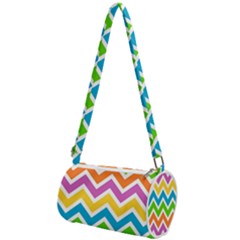 Chevron Pattern Design Texture Mini Cylinder Bag by Apen