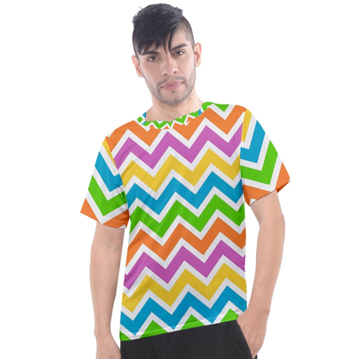 Chevron Pattern Design Texture Men s Sport Top