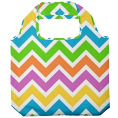 Chevron Pattern Design Texture Foldable Grocery Recycle Bag by Apen