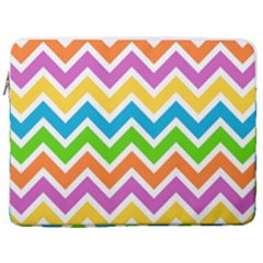 Chevron Pattern Design Texture 17  Vertical Laptop Sleeve Case With Pocket by Apen