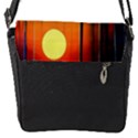 Outdoors Night Moon Full Moon Trees Setting Scene Forest Woods Light Moonlight Nature Wilderness Lan Flap Closure Messenger Bag (S) View1