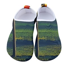 Outdoors Night Moon Full Moon Trees Setting Scene Forest Woods Light Moonlight Nature Wilderness Lan Women s Sock-style Water Shoes