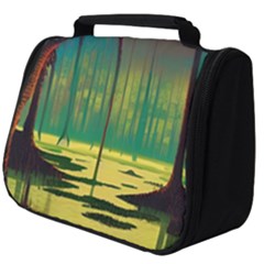 Nature Swamp Water Sunset Spooky Night Reflections Bayou Lake Full Print Travel Pouch (big) by Posterlux