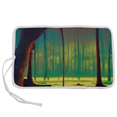 Nature Swamp Water Sunset Spooky Night Reflections Bayou Lake Pen Storage Case (s)