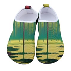 Nature Swamp Water Sunset Spooky Night Reflections Bayou Lake Women s Sock-style Water Shoes