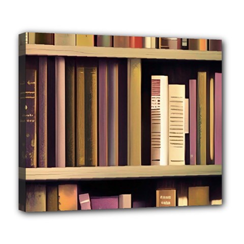 Books Bookshelves Office Fantasy Background Artwork Book Cover Apothecary Book Nook Literature Libra Deluxe Canvas 24  X 20  (stretched)