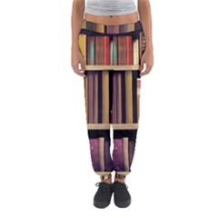 Books Bookshelves Office Fantasy Background Artwork Book Cover Apothecary Book Nook Literature Libra Women s Jogger Sweatpants