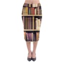 Books Bookshelves Office Fantasy Background Artwork Book Cover Apothecary Book Nook Literature Libra Midi Pencil Skirt View1