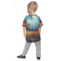 Wildflowers Field Outdoors Clouds Trees Cover Art Storm Mysterious Dream Landscape Kids  Raglan T-Shirt View2