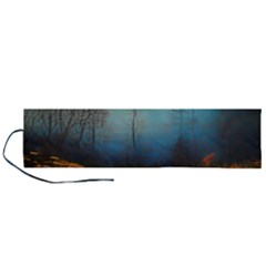 Wildflowers Field Outdoors Clouds Trees Cover Art Storm Mysterious Dream Landscape Roll Up Canvas Pencil Holder (l) by Posterlux