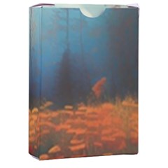 Wildflowers Field Outdoors Clouds Trees Cover Art Storm Mysterious Dream Landscape Playing Cards Single Design (rectangle) With Custom Box by Posterlux