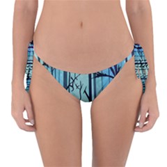 Nature Outdoors Night Trees Scene Forest Woods Light Moonlight Wilderness Stars Reversible Bikini Bottoms