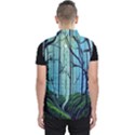 Nature Outdoors Night Trees Scene Forest Woods Light Moonlight Wilderness Stars Men s Puffer Vest View2