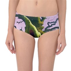 Outdoors Night Full Moon Setting Scene Woods Light Moonlight Nature Wilderness Landscape Mid-waist Bikini Bottoms