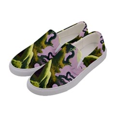 Outdoors Night Full Moon Setting Scene Woods Light Moonlight Nature Wilderness Landscape Women s Canvas Slip Ons by Posterlux