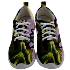 Outdoors Night Full Moon Setting Scene Woods Light Moonlight Nature Wilderness Landscape Mens Athletic Shoes by Posterlux