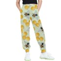 Bees Pattern Honey Bee Bug Honeycomb Honey Beehive Kids  Joggers View1