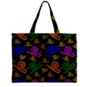 Pattern Repetition Snail Blue Zipper Mini Tote Bag View2