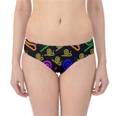 Pattern Repetition Snail Blue Hipster Bikini Bottoms by Maspions