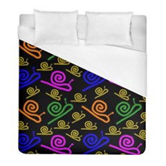 Pattern Repetition Snail Blue Duvet Cover (full/ Double Size)