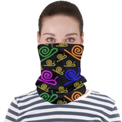 Pattern Repetition Snail Blue Face Seamless Bandana (adult)