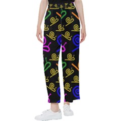 Pattern Repetition Snail Blue Women s Pants 