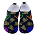 Pattern Repetition Snail Blue Men s Sock-Style Water Shoes View1